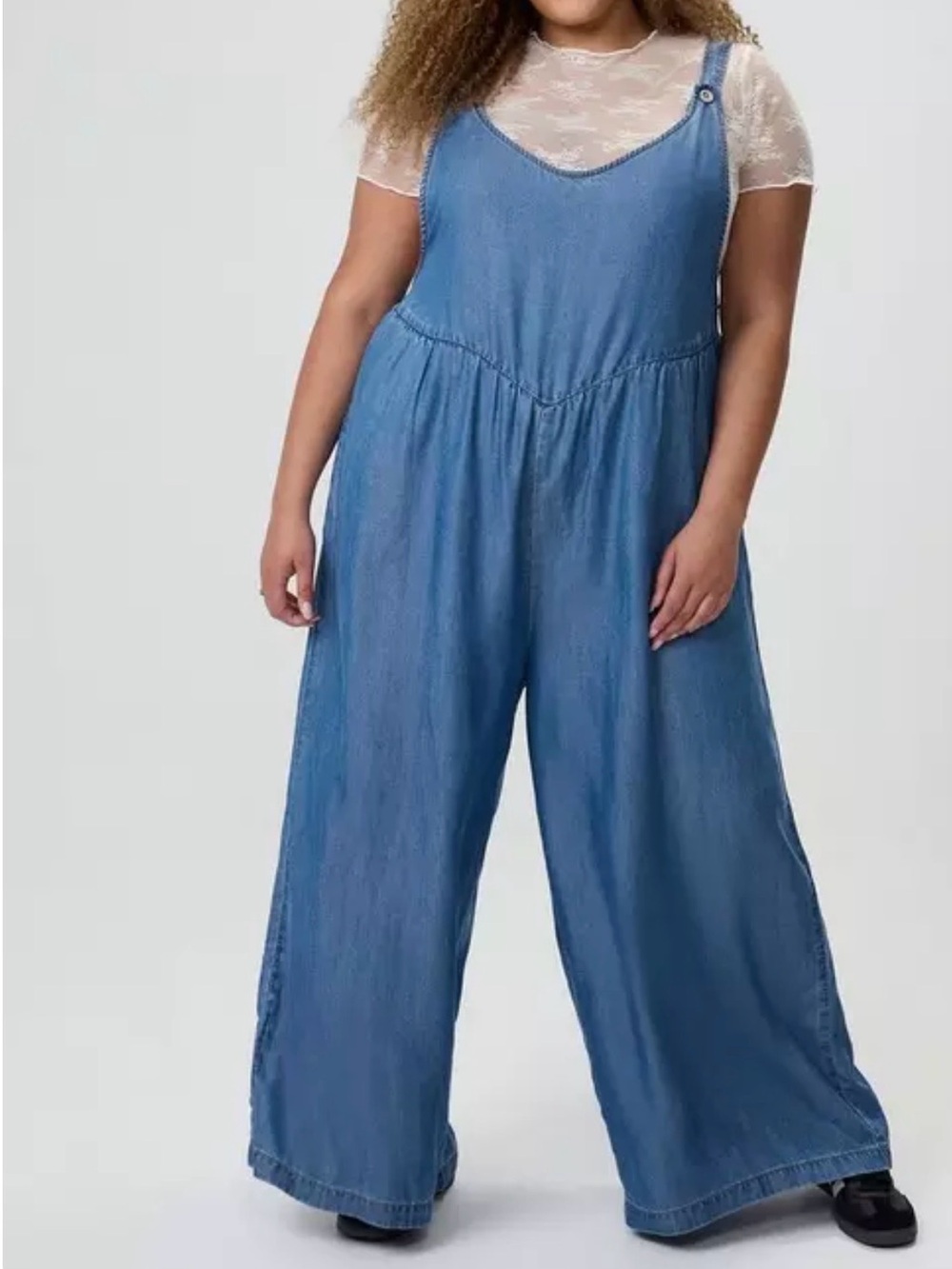 Torrid Overalls Wide Leg Lightweight Flowing adjustable straps size 3X